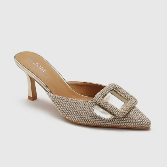 The Jora Parisian Embellished Mule Heels - Picture 2 of 2